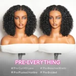 Boho Braids Water Wave Bob Wig Glueless 6×5 Lace Closure with Braided Top Human Hair Wig Pre-Cut Lace - Image 2