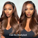 Dark Brown Clip In Hair Extensions Straight Real Human Hair Seamless Blend 7pcs/pack - Image 5