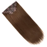 Dark Brown Clip In Hair Extensions Straight Real Human Hair Seamless Blend 7pcs/pack - Image 6