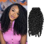 Burmese Curly Seamless Clip In Hair Extensions Real Human Hair 7 Pcs/pack Natural Volume & Looking - Image 7