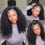 Burmese Curly Seamless Clip In Hair Extensions Real Human Hair 7 Pcs/pack Natural Volume & Looking - Image 2
