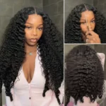 Flash Sale Burmese Curly Glueless Wig Pull Go Drawstring 6×5 13×6 HD Lace Wig Beginnger Friendly - Image 4
