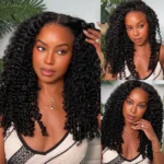 Burmese Curly Wig 6×5 13×6 Lace With Spiral Curly Ends Pull & Go Glueless Human Hair Wig - Image 12