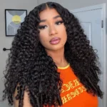 Burmese Curly Wig 6×5 13×6 Lace With Spiral Curly Ends Pull & Go Glueless Human Hair Wig - Image 6