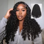 Burmese Curly Wig 6×5 13×6 Lace With Spiral Curly Ends Pull & Go Glueless Human Hair Wig