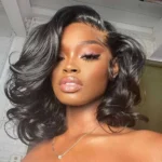Glueless Loose Wave C-Part Short Wig 6×5 Pre-Cut HD Lace Wig Easy Install - Image 3