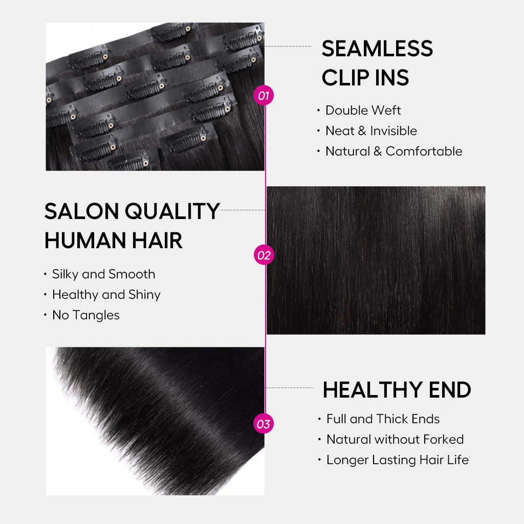 Tinashe hair clip in straight 2