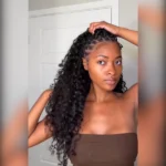 Feather Crochet Hair Miracle Knots Boho Braids Burmese Curly / Kinky Curly Human Hair Extensions - Image 16