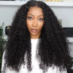High Density Curly Wave Human Hair Undetectable HD Lace Front Wigs
