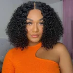 Throw On & Go Glueless 6×5 13×4 HD Lace Front Wig Curly Short Bob Wig - Image 11