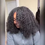 V Part Curly Wave Human Hair Wigs U Part Wig 180% Density - Image 12