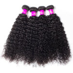 Tinashe Brazilian Curly Human Hair Weft With Closure 100% Virgin Human Hair 4 Bundles With 5×5 Closure - Image 3