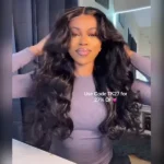 Face-Framing Curtain Bangs Body Wave Pull Go Glueless 6×5 Pre-Cut HD Lace Wig Human Hair Wig With Layers - Image 3