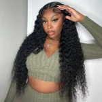Pre-Bleached Knots 13×4 13×6 HD Lace Frontal Wigs Deep Wave Glueless Human Hair Wigs 180% - Image 4