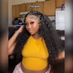 Deep Wave Invisi-String Snug Fit 360 Lace Frontal Wigs Pre-Bleached Knots Plucked Hairline - Image 13