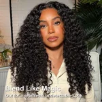 No Leave Out V Part Wig Deep Wave Human Hair Wigs - Image 7