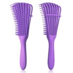 One Piece Hair Brush Detangling Brush for Curly Hair - Image 6