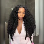 Flash Sale Burmese Curly Glueless Wig Pull Go Drawstring 6×5 13×6 HD Lace Wig Beginnger Friendly - Image 2