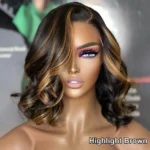 Glueless Short Loose Body Wave Bob Wig Pre-Cut 6×5 Lace Closure Wig Shoulder Length Bleached Knots - Image 9