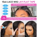 Pull & Go Glueless Wig 6×5 13×6 Straight Wig Invisi-Drawstring Pre-Everything Human Hair Wig - Image 15