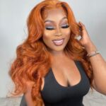 Orange Ginger Body Wave 13×4 HD Lace Front Wig 180% Density - Image 5