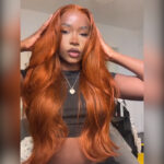 Orange Ginger Body Wave 13×4 HD Lace Front Wig 180% Density - Image 10