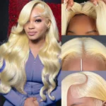 Glueless Blonde 6×5 Lace Closure Wig Pre-Cut Lace & Bleached Knots Put On and Go - Image 3