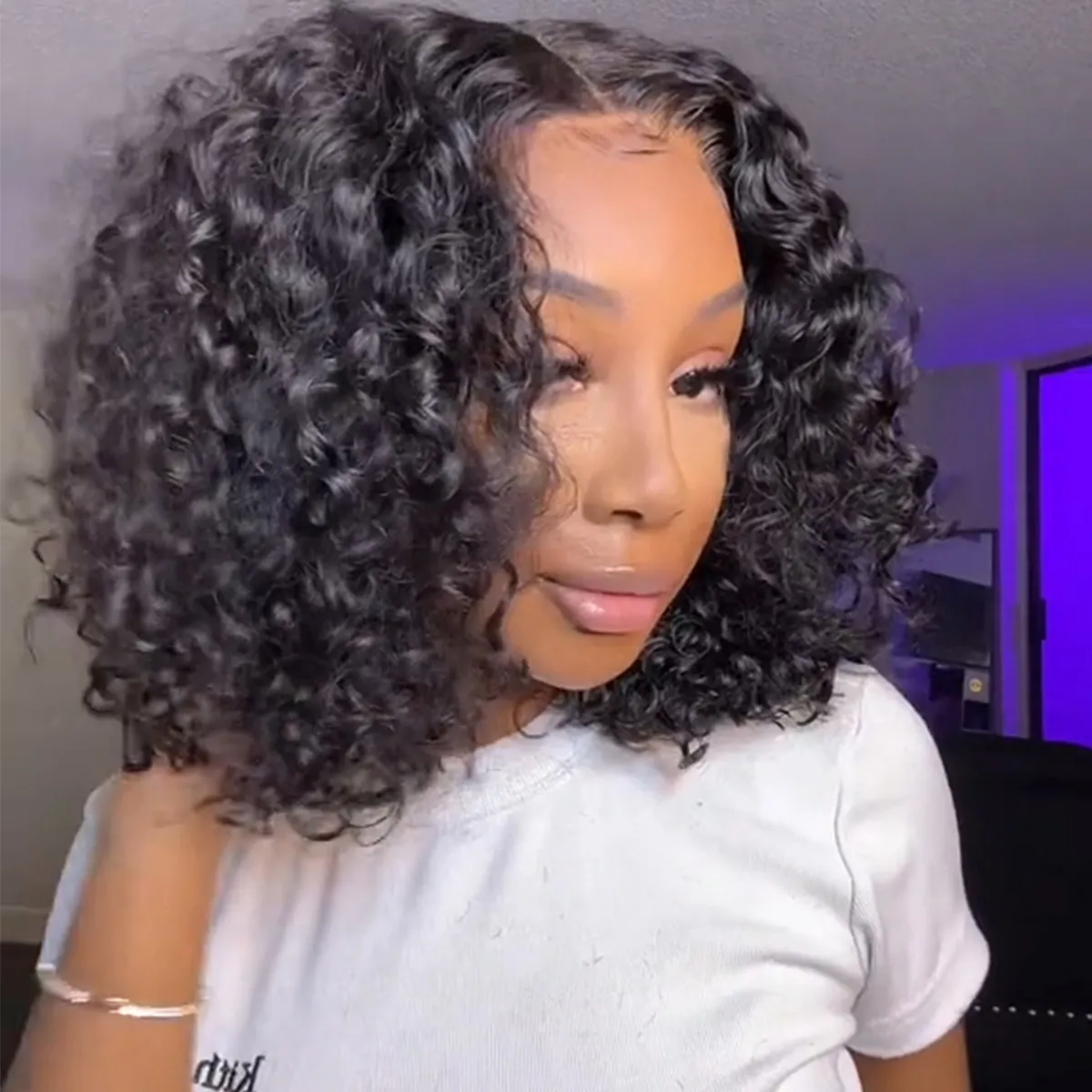 Pull & Go Bouncy Water Wave Glueless Wig Short Bob Wig Pre-Cut 6×5 Lace Bleached Knots Pull & Go Bouncy Water Wave Glueless Wig Short Bob Wig Pre-Cut 6×5 Lace Bleached Knots - Image 1