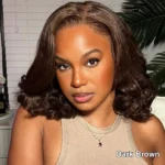 Wear Go Glueless Loose Body Wave Pre-Cut 6×5 Lace Bob Wig Dark Brown/Reddish Brown/99j Color - Image 3