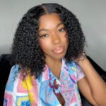 Curly Short Bob Wigs 13×4 Human Hair Wigs 150%