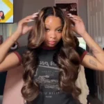 Highlight Honey Brown Body Wave 6×5 13×4 Glueless HD Lace Front Wigs Human Hair - Image 15