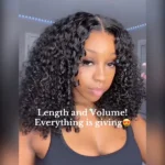Glueless Kinky Curly Pre-Cut 6×5 Lace Wig Ready To Go Human Hair Wig Bleached Knots - Image 15