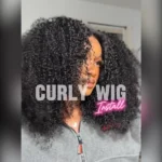 Glueless Kinky Curly Pre-Cut 6×5 Lace Wig Ready To Go Human Hair Wig Bleached Knots - Image 14