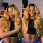Ombre Honey Blonde Wear Go Glueless Body Wave 6×5 Pre-Cut HD Lace Closure Wig - Image 2
