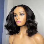 Short Wavy Wave Glueless 6×5 13×4 Lace Front Wigs Bob Wig - Image 2