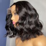 Short Wavy Wave Glueless 6×5 13×4 Lace Front Wigs Bob Wig - Image 3