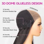 #27 Honey Blonde Loose Deep Wave HD Lace Wig Human Hair Wig 180% Density - Image 7