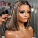 Glueless Highlight 1b/22 Bob Wig 6×5 Pre-Cut HD Lace Wig Wear & Go - Image 7