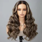 Glueless Balayage Honey Blonde Pre-Cut 6×5 HD Lace Wig Highlight Body Wave Human Hair Wig Ready To Wear - Image 5