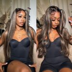 Balayage Honey Blonde Straight Wig Glueless Highlight 6×5 13×4 HD Lace Wig Colored Wig - Image 13