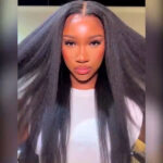 Kinky Straight 13×4 HD Lace Frontal Wig Seamless Blend Human Hair Wig - Image 12