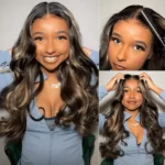 Balayage Honey Blonde Highlight 6×5 13×4 Lace Glueless Wig Body Wave HD Lace Wig - Image 6