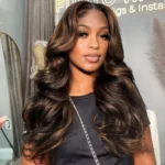 Ready To Go Glueless Honey Blonde Highlight Wig Pre-Cut 6×5 HD Lace Front Wig Bleached Knots