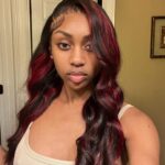 Highlight Burgundy Body Wave 13×4 Full Frontal HD Lace Human Hair Wig - Image 5