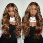 Balayage Honey Blonde Glueless Highlight Wig Pre-Cut 6×5 HD Lace Bleached Knots Ready To Go - Image 11
