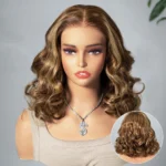 Highlight Shoulder Length Wig Body Wave Pre-Cut 6×5 Lace Wig Full & Volume