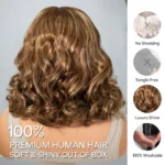 Highlight Shoulder Length Wig Body Wave Pre-Cut 6×5 Lace Wig Full & Volume - Image 3
