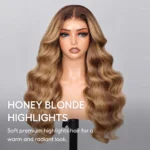 Balayage Honey Blonde Glueless Highlight Wig Pre-Cut 6×5 HD Lace Bleached Knots Ready To Go - Image 9