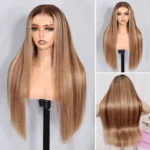 Balayage Honey Blonde Glueless Highlight Wig Pre-Cut 6×5 HD Lace Bleached Knots Ready To Go - Image 7