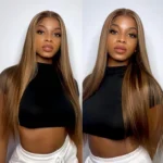Highlight Seamless Clip In Hair Extensions Straight Beginner Friendly 7pcs/pack - Image 8